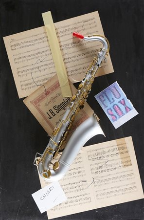 CHIARI GIUSEPPE (1926 - 2007) Senza titolo. . 2006. Tecnica mista su tavola....