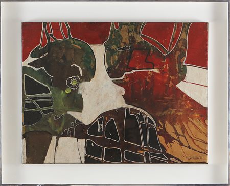 BERTINI GIANNI (1922 - 2010) Esplosione. 1951. Tecnica mista su carta...