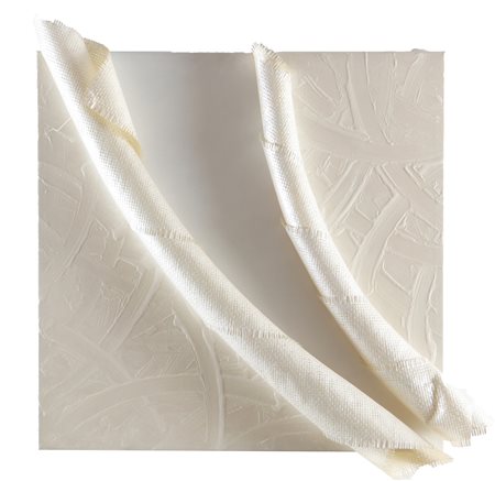 BACCARIN ANTONIO (n. 1954) Doppio arrotolamento. 2003. Acrilico su fibre di...