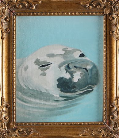 AILLAUD GILLES (1928 - 2005) Senza titolo. 1968. Olio su tela . Cm 19,00 x...