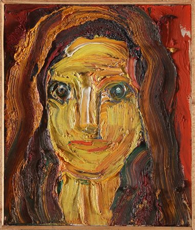 LINDSTRÖM BENGT (1925 - 2008) Senza titolo. Olio su tela . Cm 46,00 x 53,50....