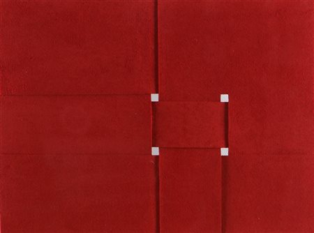 MARROCCO ARMANDO (n. 1939) Intreccio. 1970. Acrilico su tessuto. Cm 41,50 x...