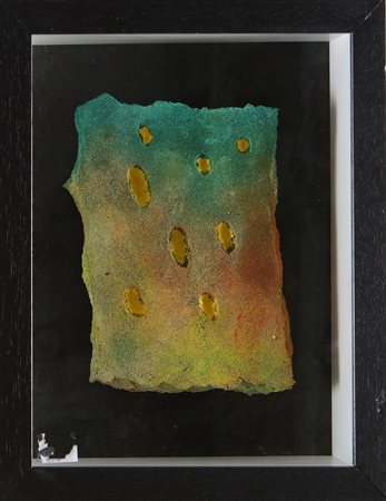 NUCARA RENZO (n. 1955) Reperto. 1994. Poliuretano e pigmenti.. Cm 19,00 x...