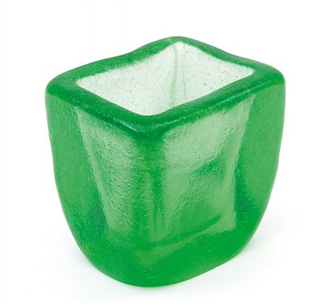 SEGUSO VETRI D'ARTEUna coppa, anni '50. Vetro corroso. Cm 8,5 (h) x 8,5 x 7.