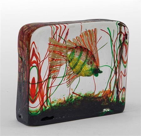 CENEDESE, MuranoUn acquario, circa 1950. Cm 15 x 17 x 5.