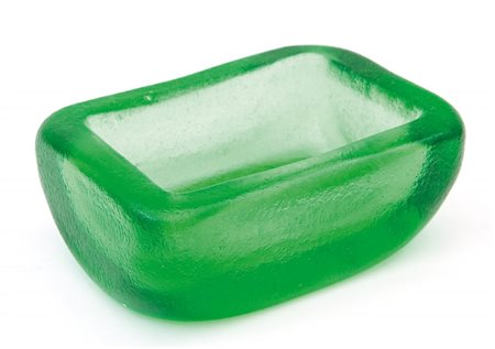 SEGUSO VETRI D'ARTEUna coppa, anni '50. Vetro corroso. Cm 5,5 (h) x 15 x 10.