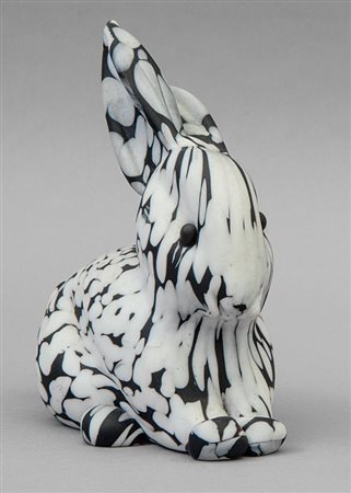 ARCHIMEDE SEGUSO Un coniglio in vetro, anni '60.Cm 17 (h) x 17.