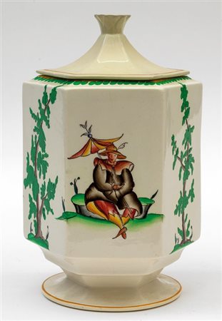 GUIDO ANDLOVIZUn vaso modello "Monza 27", decoro "Vecchia Milano" per S.C.I....