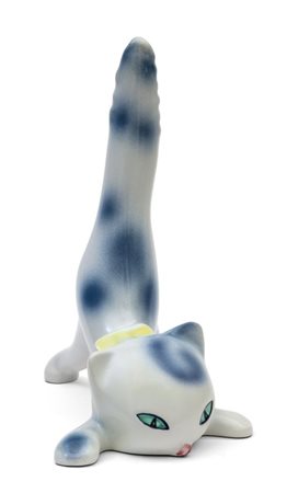 ANTONIA CAMPISalvadanaio a forma di gatto "C 422", 1955. Terraglia forte...