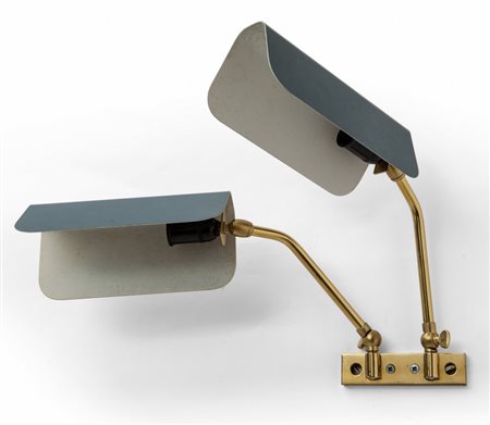 CASEY FANTIN (Editore)Una lampada a parete, anni '50. Ottone, alluminio...