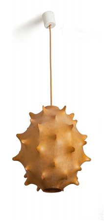 UNA LAMPADA A SOSPENSIONE, anni '60. Cocoon. Altezza diffusore cm 40,...