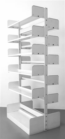 LIPS VAGO Una libreria "Congresso", anni '60. Acciaio smaltato. Cm 220 (h) x...