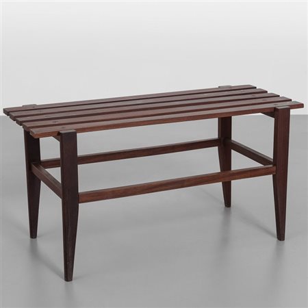 ELAM (Editore)Un appendiabiti da parete e una panca, circa 1961. Legno di...