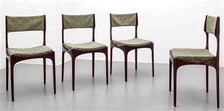 GIUSEPPE GIBELLI Quattro sedie "Elisabetta", produzione FRATELLI MASPERO,...
