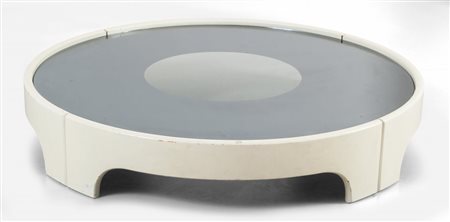 TITO AGNOLIUn tavolino per CINOVA, circa 1966. Legno laccato, cristallo...