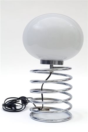 INGO MAUER Una lampada da tavolo "Spirale" per DESIGN M, 1968. Acciaio...