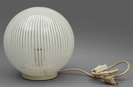 ORNELLA NOORDA Una lampada da tavolo per VENINI, circa 1970. Alluminio...