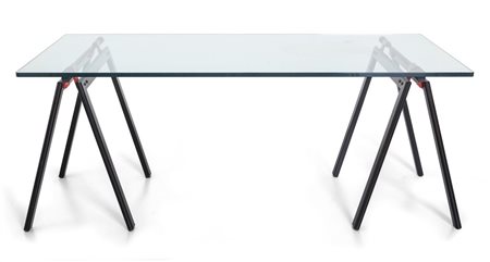 GAE AULENTI Un tavolo "Gaetano" per ZANOTTA, 1973. Alluminio verniciato,...