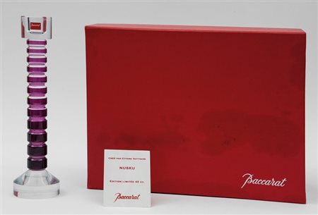 ETTORE SOTTSASS Un Candeliere "Nusku" per CRISTALLERIE BACCARAT, 2002,...