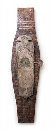 LORENZO BURCHIELLAROUn orologio da parete, anni '70. Rame e alluminio incisi...