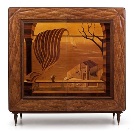 EDOARDO DEL NERI Un armadio, esecuzione ALFREDO GIANNINI, Pistoia, anni '20....