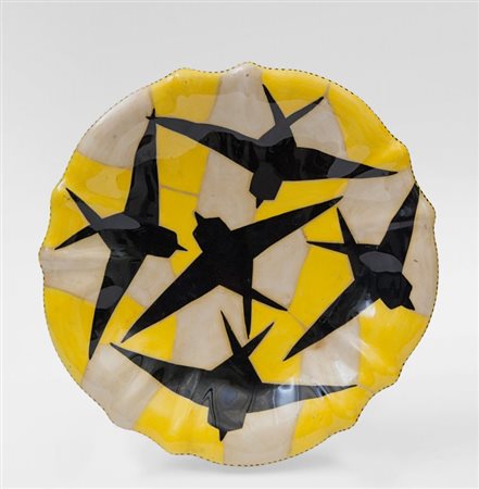 MANLIO TRUCCO Un piatto, esecuzione LA FENICE, Albisola, circa 1928....