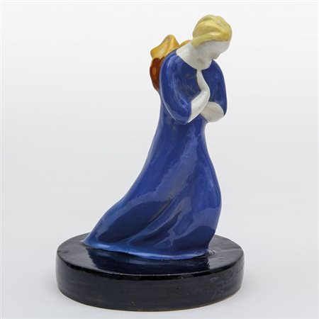 GIOVANNI SERVETTAZ"Nunzio Celeste", produzione MGA, Albisola, 1928. Ceramica...