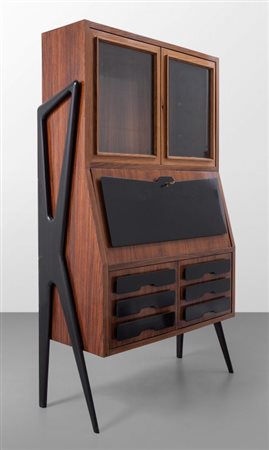 CO PARISI Un troumeau, esecuzione FRATELLI RIZZI, Cantù, circa 1950. Legno...