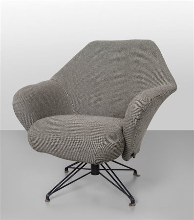 OSVALDO BORSANI Una poltrona girevole oscillante "P32" per TECNO, 1958....