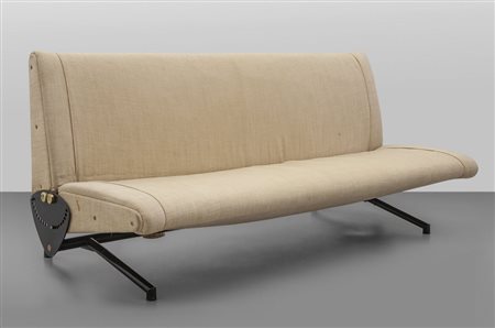 OSVALDO BORSANI Un divano-letto ad ali mobili "D70" per TECNO, 1954.Struttura...