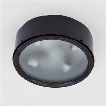 GINO SARFATTI Una plafoniera "3055/37" per ARTELUCE, 1962. Alluminio laccato,...