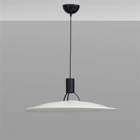 GINO SARFATTI Una lampada a sospensione "2133" per ARTELUCE, 1972. Acciaio...