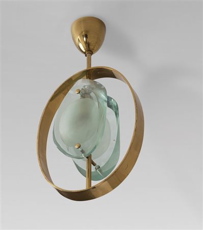 MAX INGRAND Una lampada a sospensione "1933" per FONTANA ARTE, circa 1961....