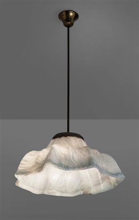 TONI ZUCCHERI Una lampada a sospensione della serie "Ninfee" per VENINI, anni...