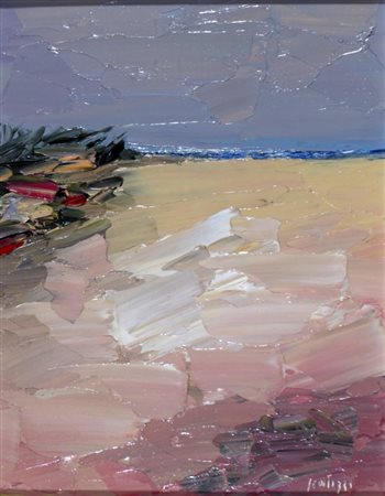 SCATIZZI SERGIO (Gragnano 1918 - Firenze 2009) "Senza titolo" Olio su tavola...