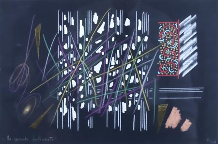 FINZI ENNIO (Venezia 1931) "Lo sguardo indiscreto" 2009 Tecnica mista su...