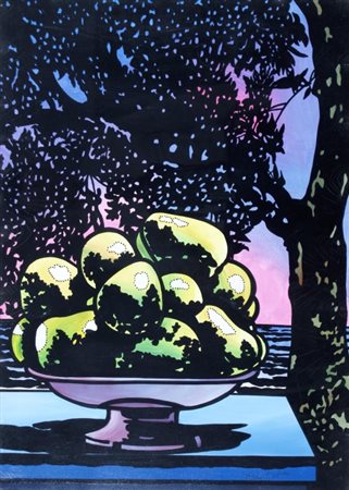 PIGNATELLI ERCOLE (Lecce 1935) "Albero di pere" 1969 Tempere e solventi nitro...