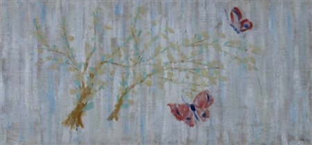 SPILIMBERGO ADRIANO (Buenos Aires 1908 - Milano 1975) "Alberi e farfalle"...