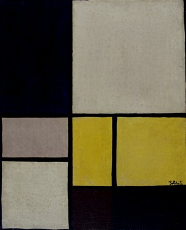 SOLDATI ATANASIO (Parma 1896 - Parma 1953) "Senza titolo" anni '50 Olio su...