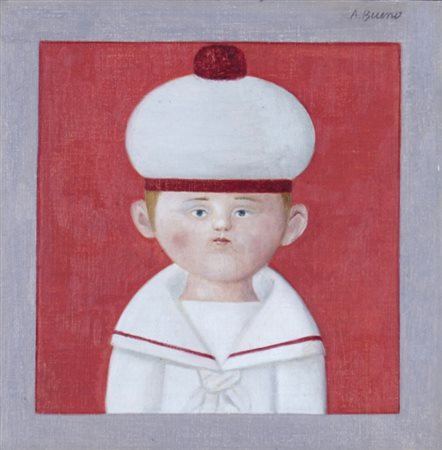 BUENO ANTONIO (Berlino 1918 - Firenze 1984) "Marinaretto" 1978 Olio su...