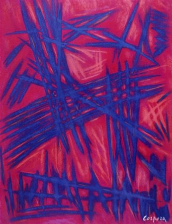 CORPORA ANTONIO (Tunisi 1909 - Roma 2004) "Senza titolo" 1975 Acquerello su...