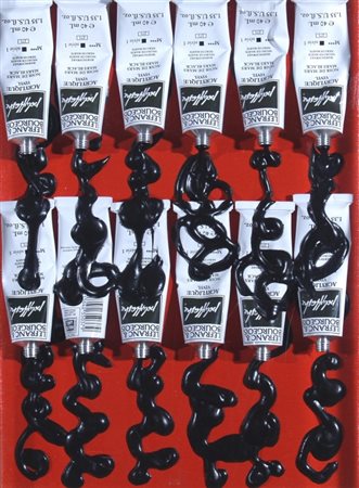 ARMAN FERNANDEZ (Nizza 1928 - Nizza 2005) "Senza titolo" Tubetti di colori...