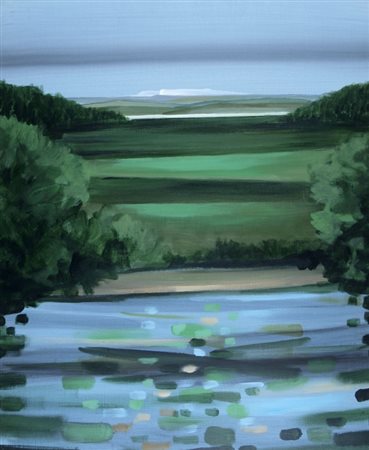 PEVERELLI CESARE (MILANO 1922 - PARIGI 2000) "Paesaggio" Acrilico su tela...