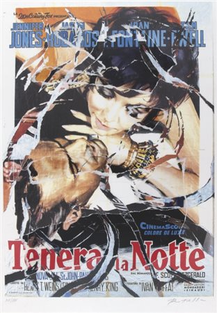 ROTELLA MIMMO (Catanzaro 1918 - Milano 2006) "Tenera la notte" Multiplo...