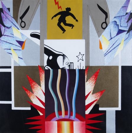 SARRI SERGIO (Torino 1938) "Studio per live" 2005 Acrilici su tela Firma e...