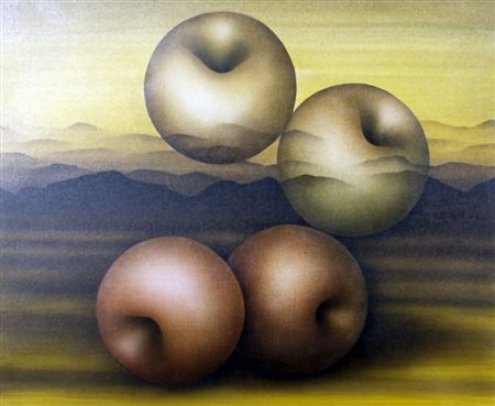 VIVIANI VANNY (MANTOVA 1937) "Evoluzione" 1996 Olio su tela cm. 50x60Firma,...