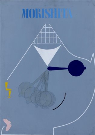 MORISHITA KEIZO (Giappone 1944 - Milano 2003) "Senza titolo" Tecnica mista su...