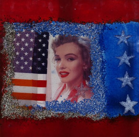 RONDA OMAR (Biella 1947) "Marilyn frozen" 2005 plastic Firma, titolo ed anno...