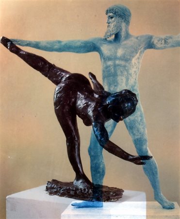 KOLAR JIRI (Protovin 1914 - Praga 2002) "Ballerini" tecnica mista su carta...