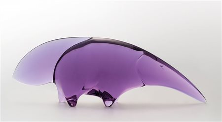 MARIO PINZONI, SEGUSO VETRI D'ARTE Figura di formichiere in vetro...